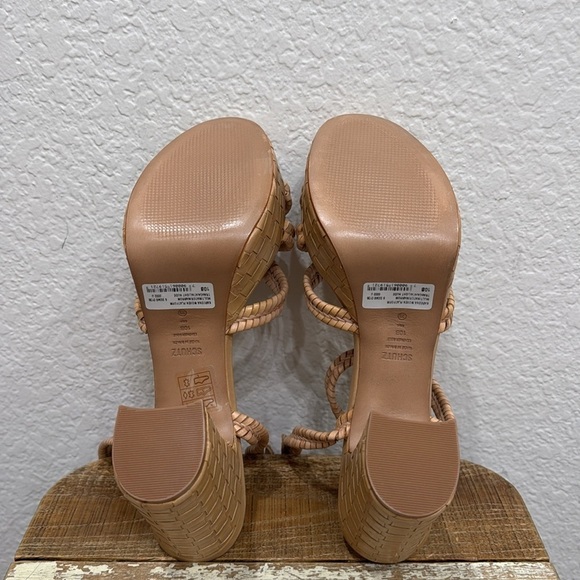 Schutz Kareena Woven Leather Sandals Size 10 - Picture 7 of 9